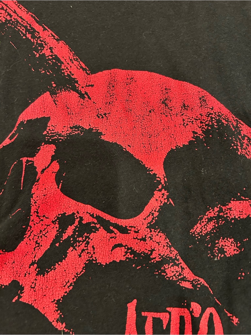 Skillicorn Afro Brutality T-Shirt Mens Medium Black Red Graphic Band Tee - Picture 9 of 10